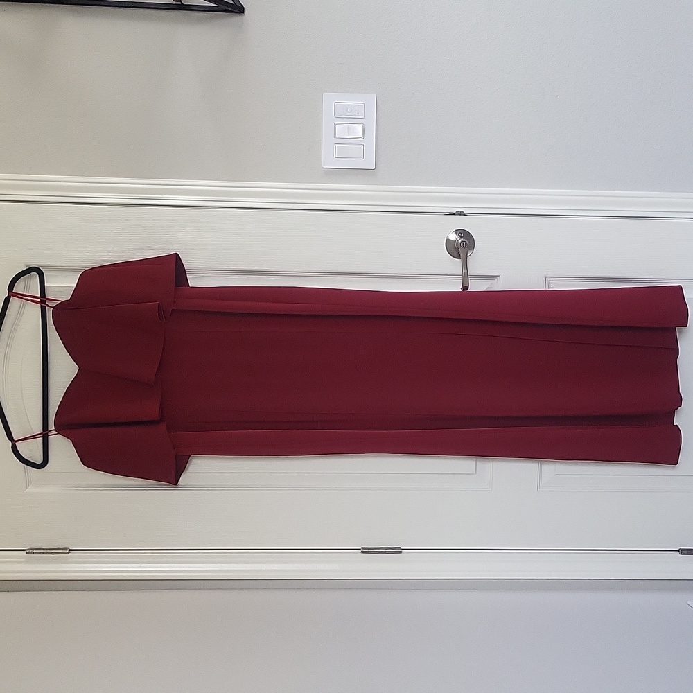 Rodeo Show Red Maxi Strapless Gown